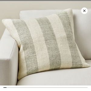 3 Pottery Barn Faye texture striped pillow cases in eucalyptus. Brand new!